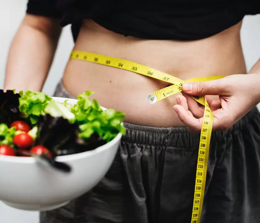 medidas de la cintura durante la pérdida de peso durante un mes